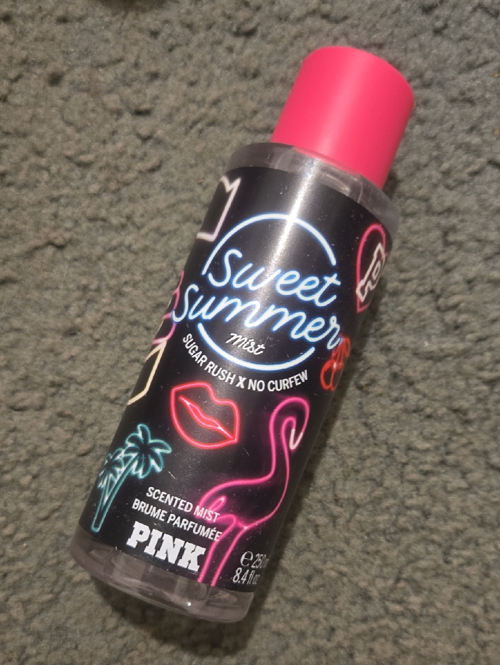 PINK Sweet Summer Scented Mist - Neon Pink Cap